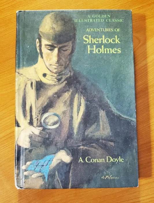 Golden Press - Adventures Of Sherlock Holmes - Sir Arthur Conan Doyle - Hardcover Book - Steady Bunny Shop