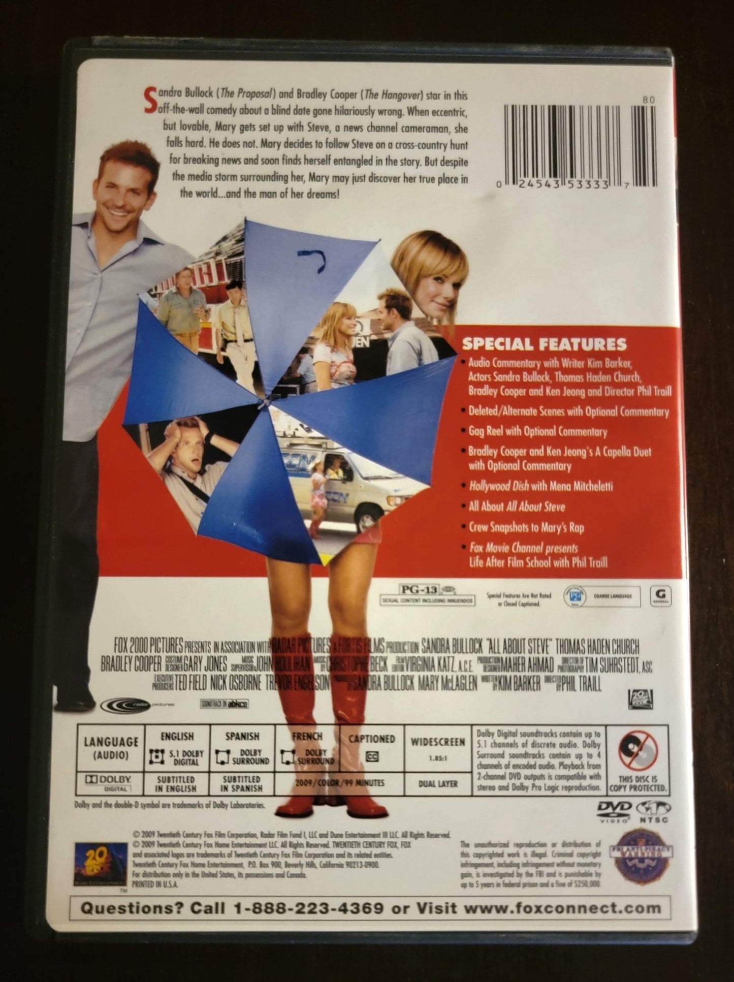 20th Century Fox - All About Steve | DVD | Widescreen - DVD - Steady Bunny Shop