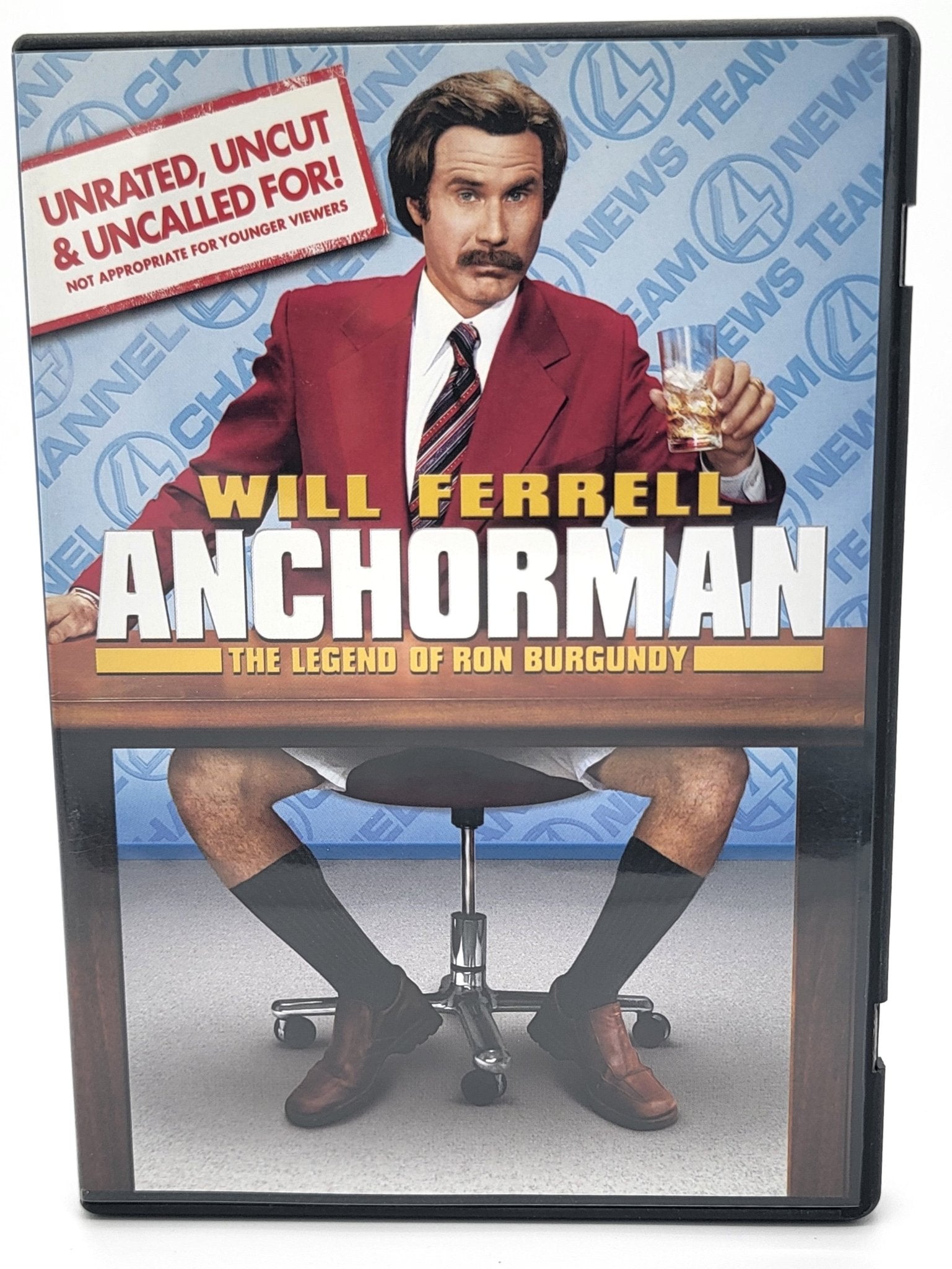 Paramount Pictures Home Entertainment - Anchorman | DVD | Unrated, Uncut, & Uncalled For | Widescreen - DVD - Steady Bunny Shop