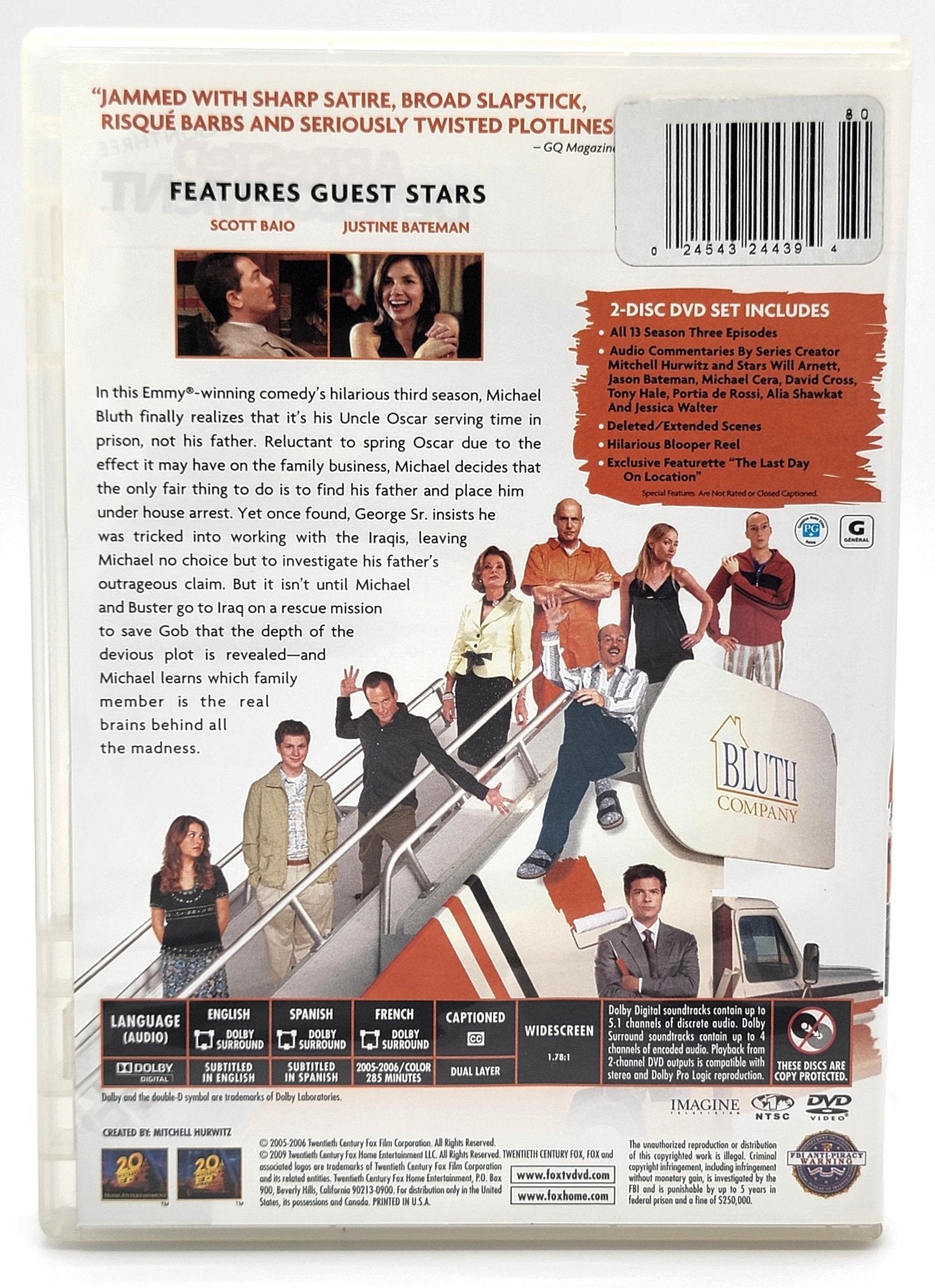 20th Century Fox Home Entertainment - Arrested Development Season Three | DVD | Season Three - 2 Disc Set - DVD - Steady Bunny Shop