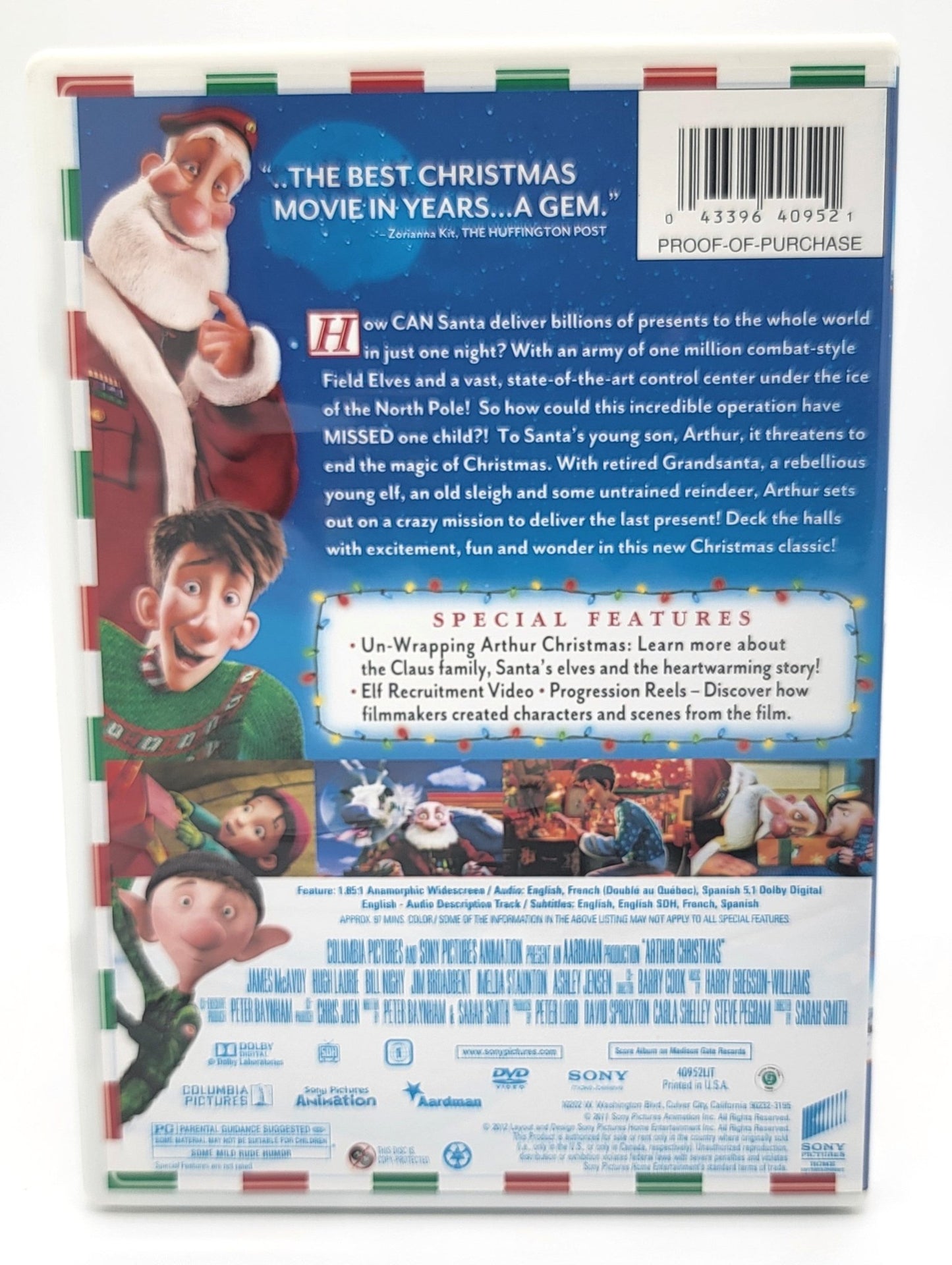 Columbia Pictures - Arthur Christmas | DVD | Widescreen - DVD - Steady Bunny Shop