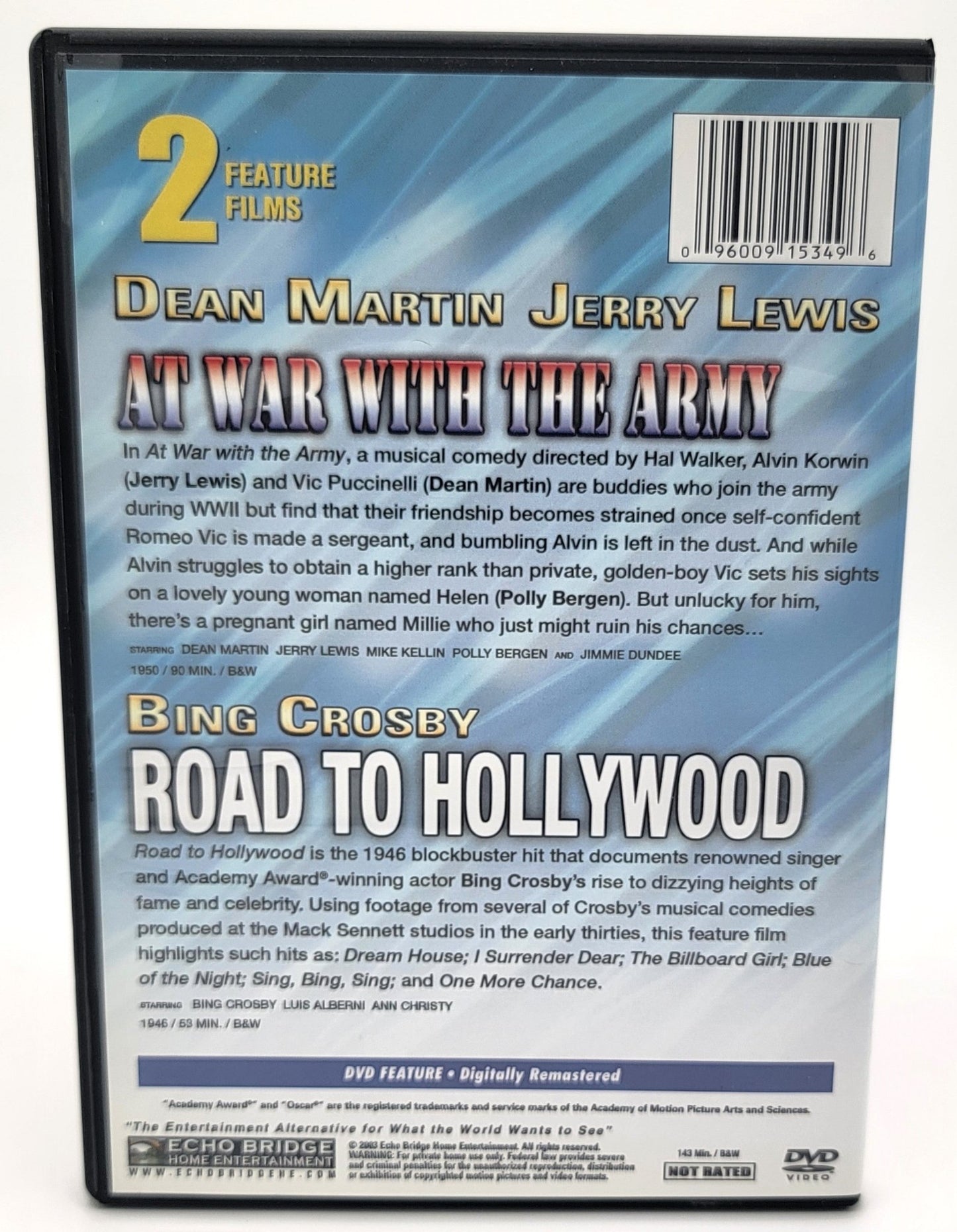 Echo Bridge Home Entertainment - At War with the Army & Road to Hollywood | DVD | Silver Screen Series 2 Feature Films - DVD - Steady Bunny Shop