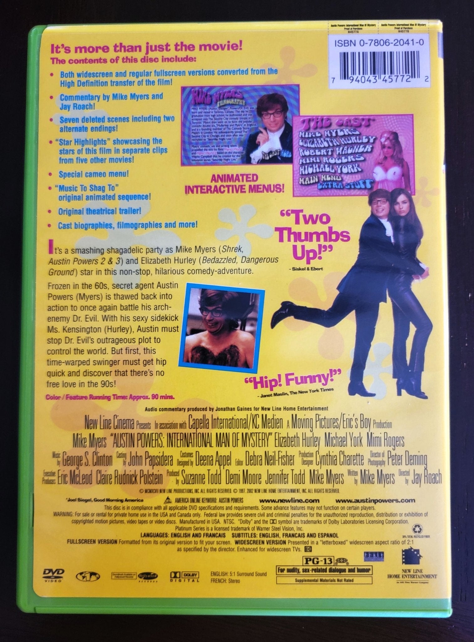 Warner Brothers - Austin Powers - International Man of Mystery | DVD | New Line Platinum Series - DVD - Steady Bunny Shop