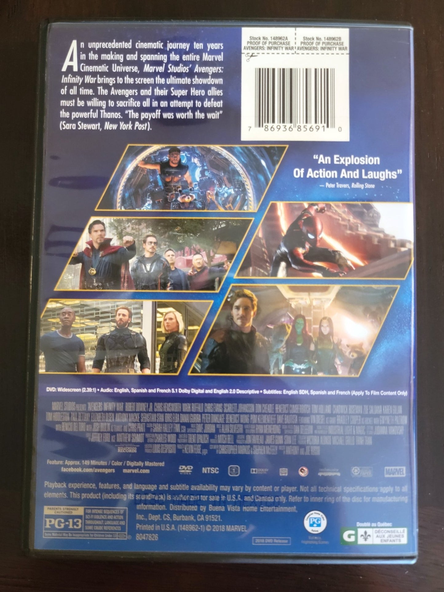 Marvel Studio - Avengers Infinity War | DVD | Widescreen - DVD - Steady Bunny Shop