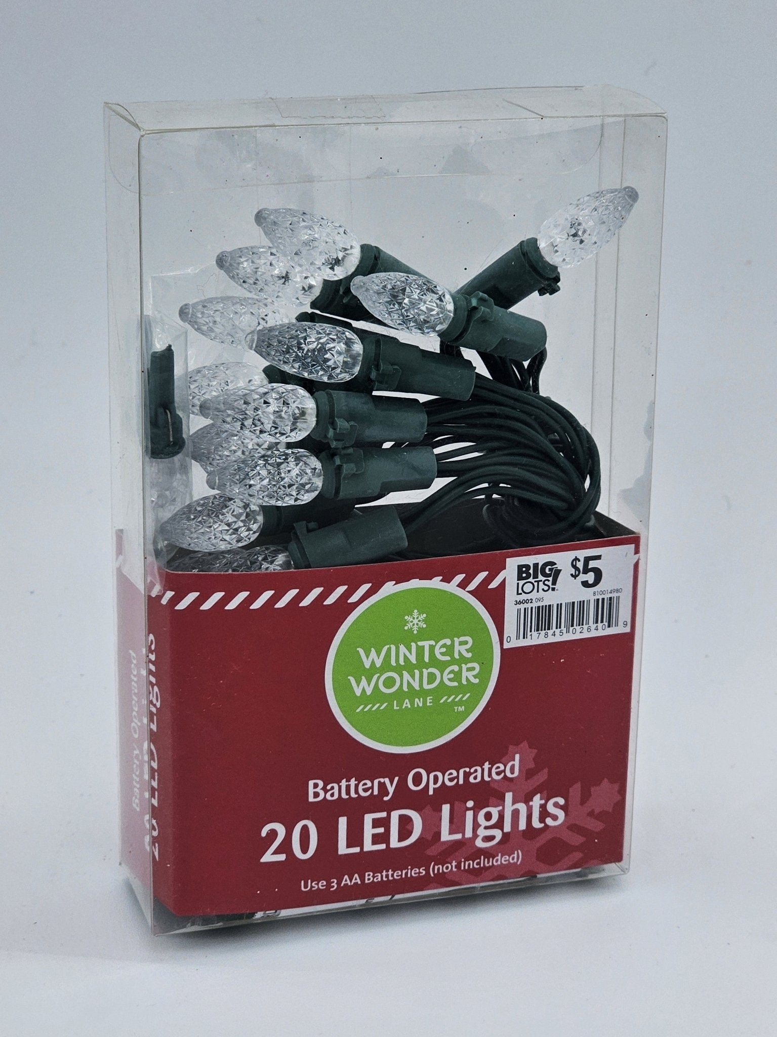 Winter Wonder Lane - Battery Operated LED Christmas Lights | 20 Lights - Holiday Decoration - Steady Bunny Shop
