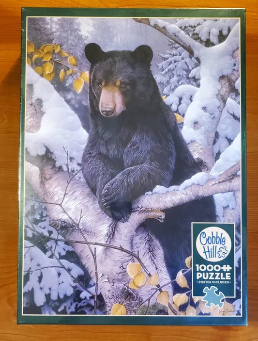 Cobble Hill - Black Bear- 1000 Piece Puzzle - Jigsaw Puzzle - Steady Bunny Shop