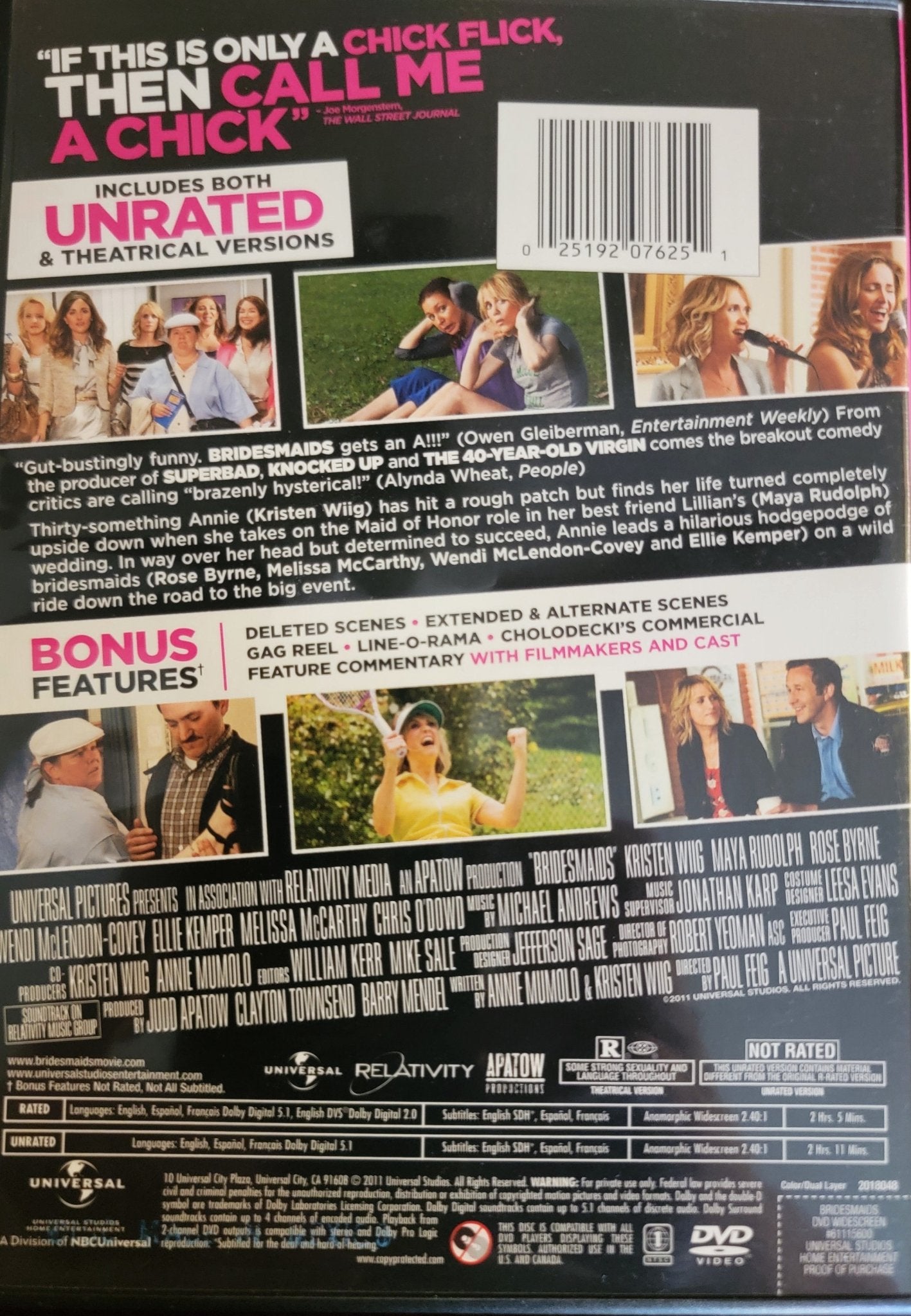 Universal Pictures Home Entertainment - Brides Maids Unrated | DVD | Widescreen - DVD - Steady Bunny Shop