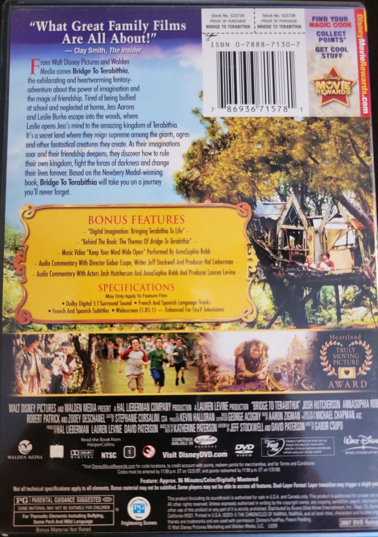 Walt Disney Disney DVD - Bridge To Terabithia | DVD | Widescreen - DVD - Steady Bunny Shop