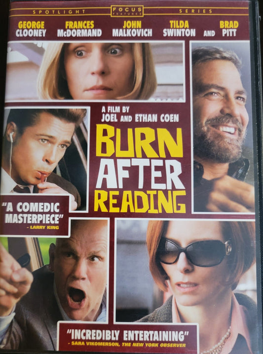 Universal Pictures Home Entertainment - Burn After Reading | DVD | Widescreen - DVD - Steady Bunny Shop