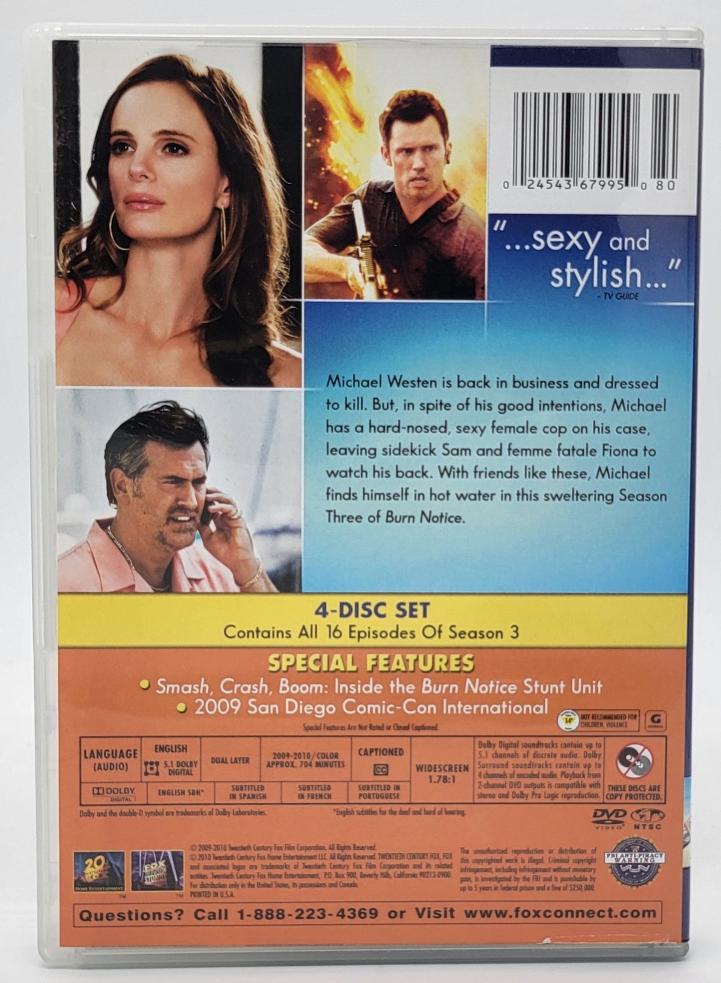 20th Century Fox Home Entertainment - Burn Notice | DVD | The Complete Season Three - DVD - Steady Bunny Shop