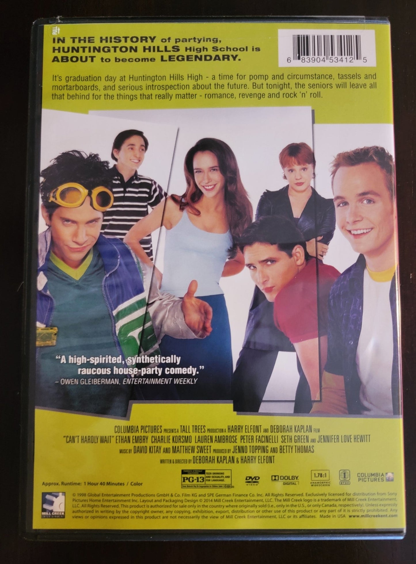 Sony Pictures Home Entertainment - Can't Hardly Wait | DVD | Widescreen - DVD - Steady Bunny Shop