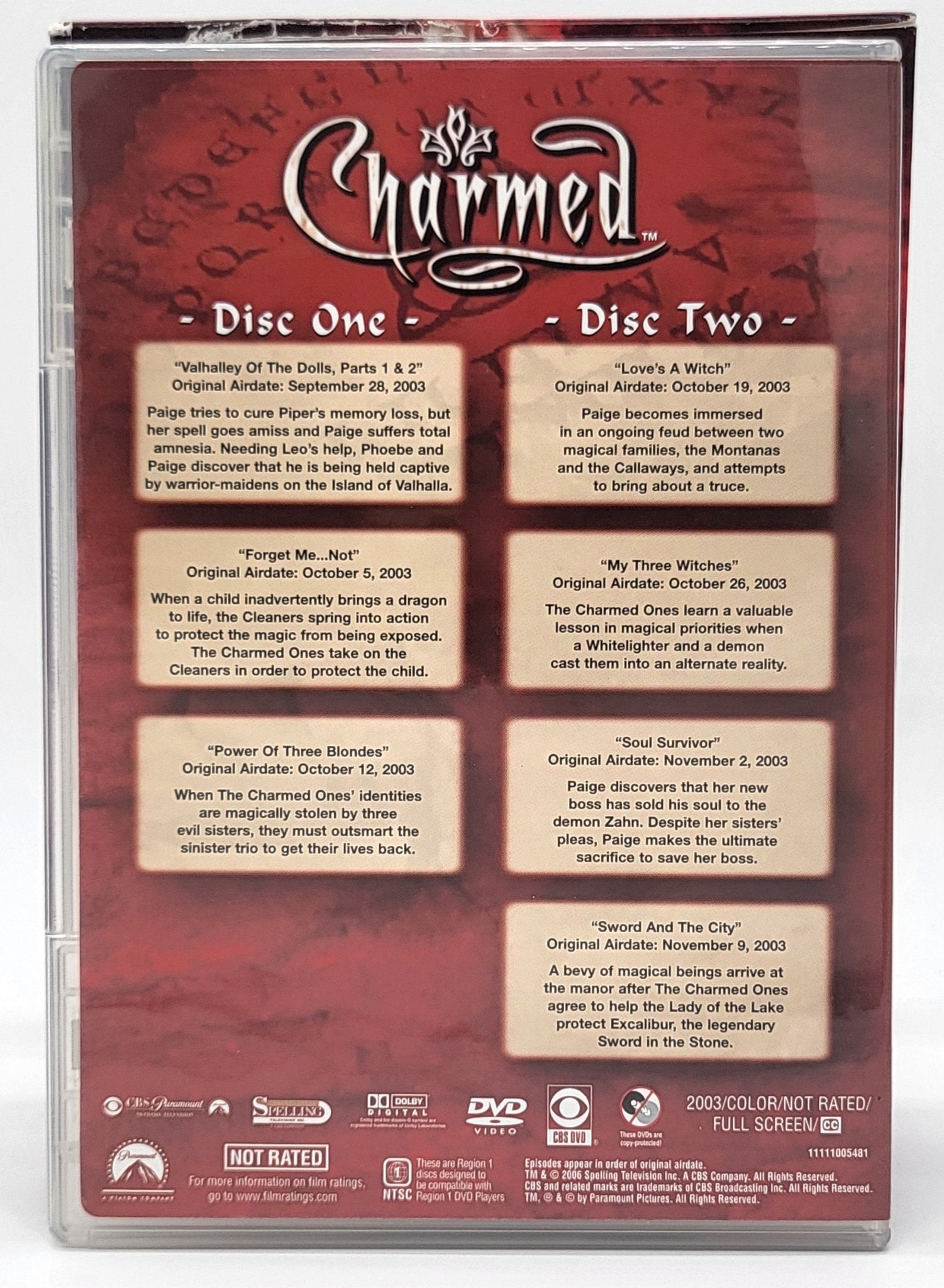 Paramount Pictures Home Entertainment - Charmed | DVD | The Complete Sixth Season - DVD - Steady Bunny Shop