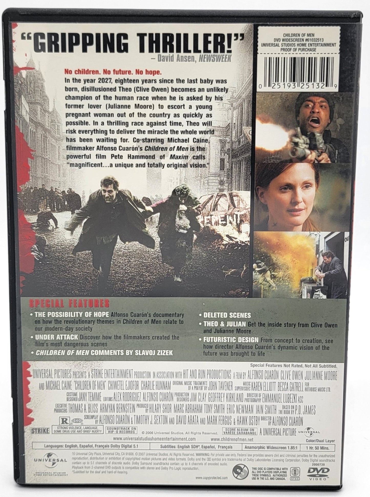 Universal Studios Home Entertainment - Children of Men | DVD | Widescreen - DVD - Steady Bunny Shop