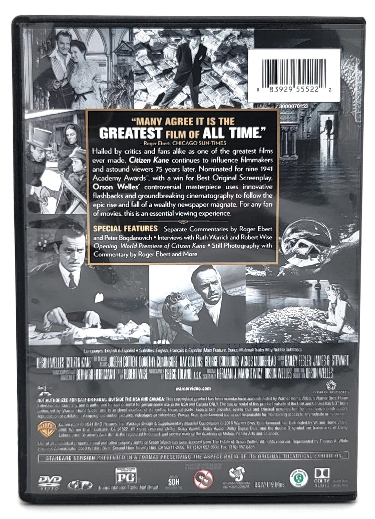 Warner Brothers - Citizen Kane | DVD | Standard Version - DVD - Steady Bunny Shop