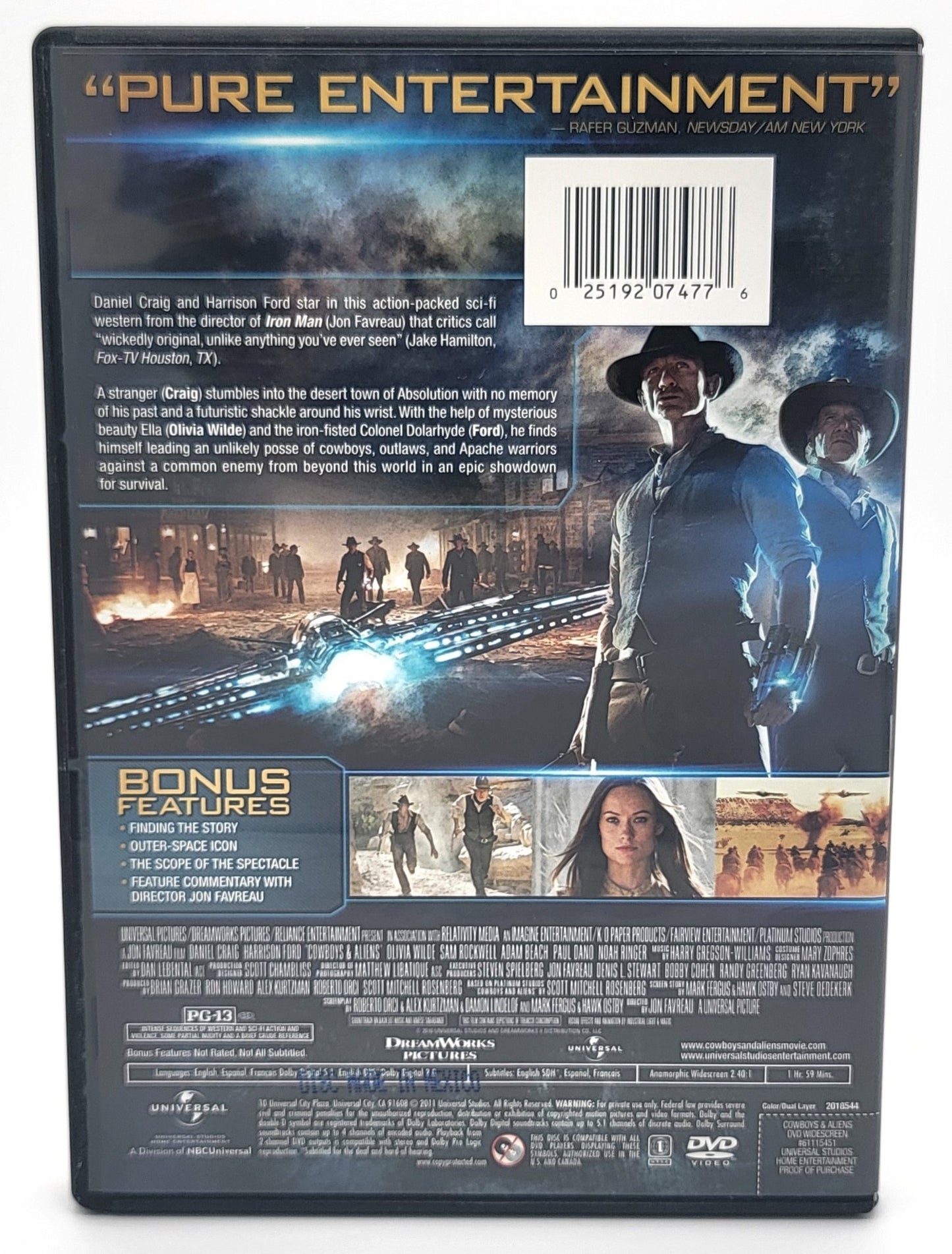 Universal Studios Home Entertainment - Cowboys & Aliens | DVD | Widescreen - DVD - Steady Bunny Shop