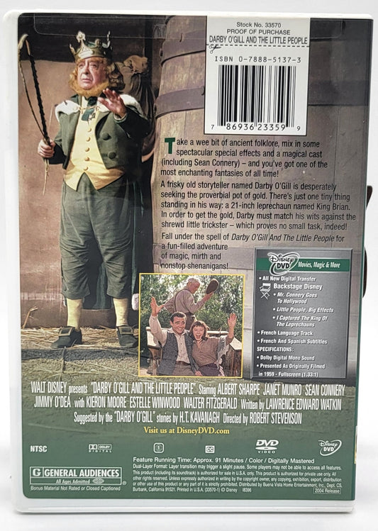 Walt Disney Disney DVD - Darby O'Gill and the Little People | DVD | Fullscreen - DVD - Steady Bunny Shop