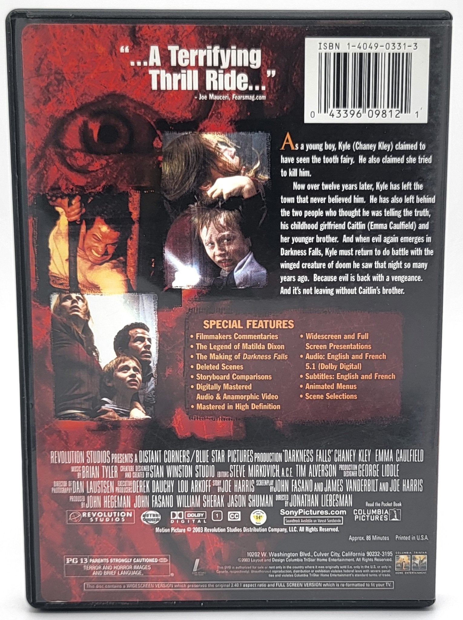 Columbia Pictures - Darkness Falls | DVD | Special Edition | Widescreen - DVD - Steady Bunny Shop