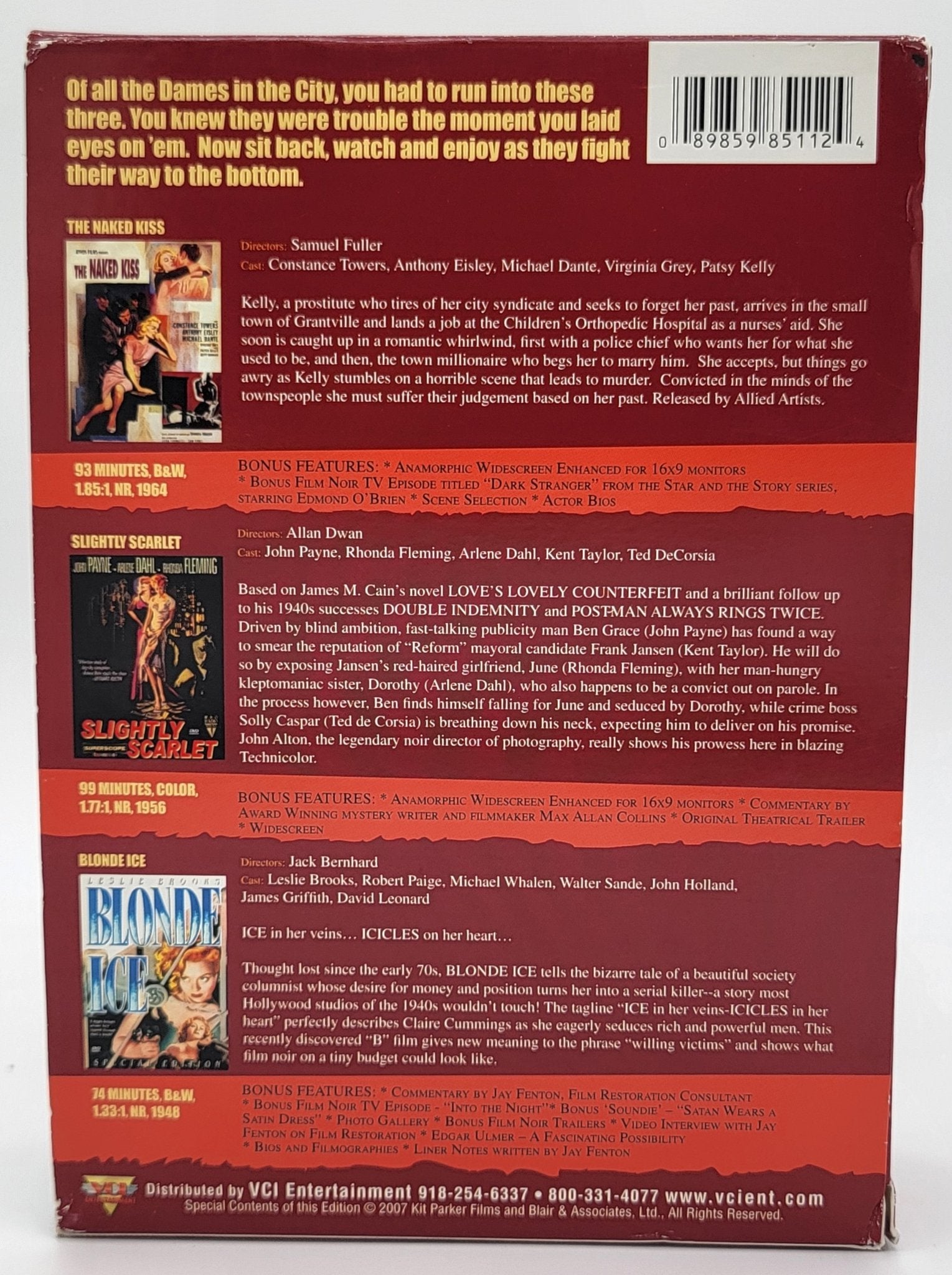 VCI Entertainment - Deadly Dames - Film Noir Collector's Set | DVD | 3 DVD Set - DVD - Steady Bunny Shop