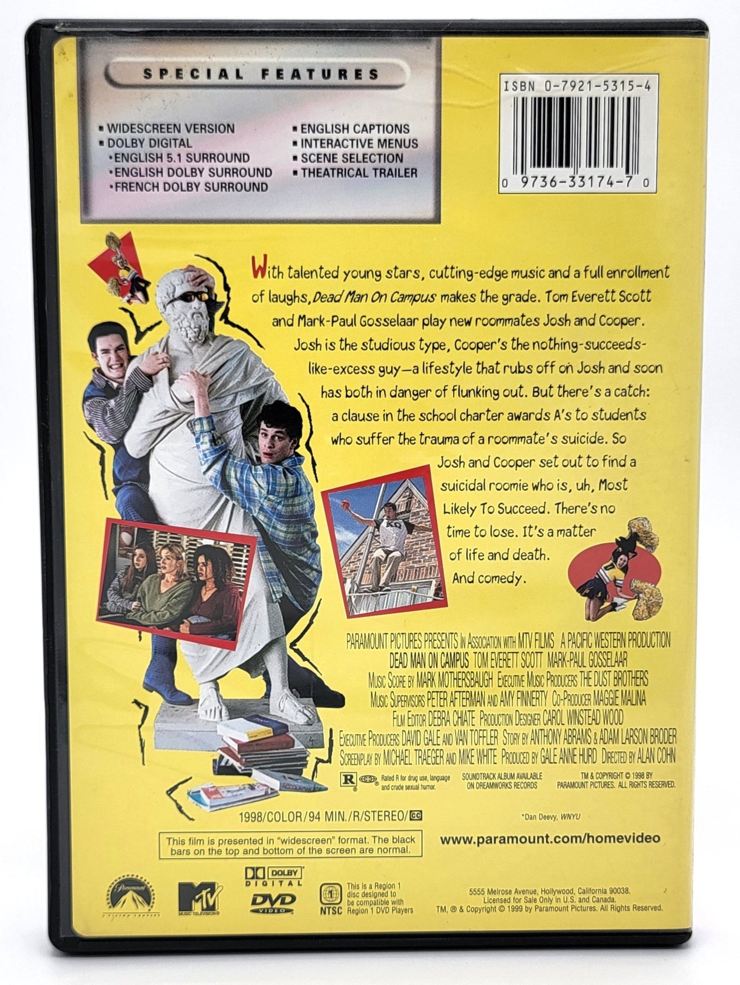 Paramount Pictures Home Entertainment - Deadman On Campus | DVD | Widescreen Collection - DVD - Steady Bunny Shop