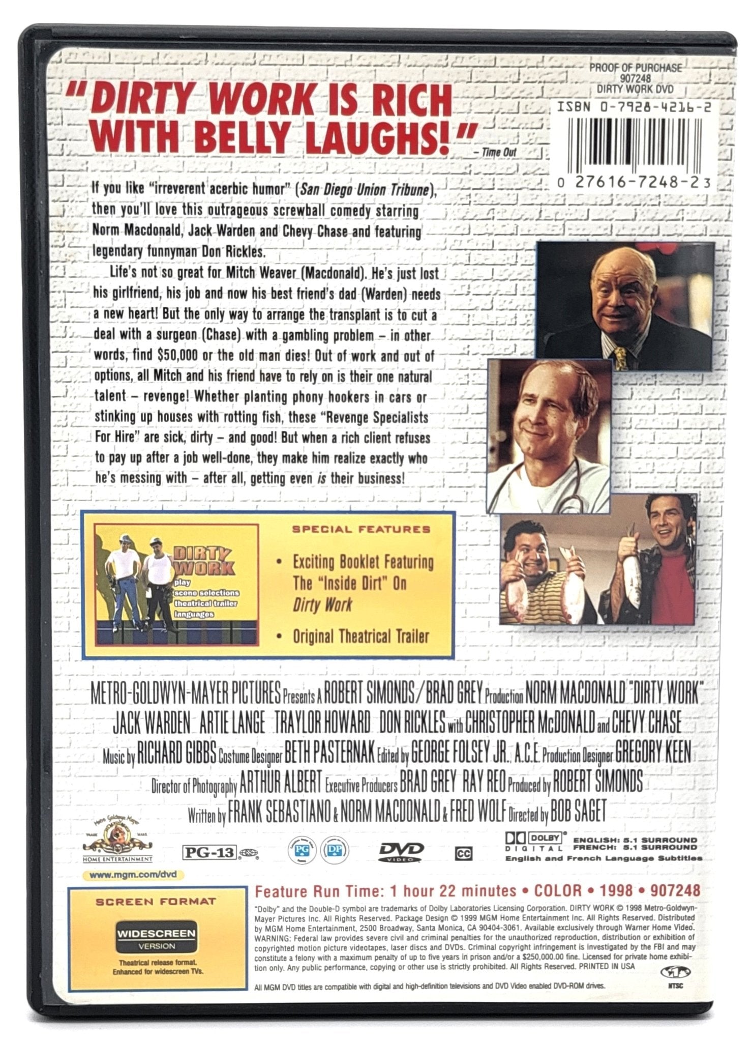 MGM - Dirty Work | DVD | Widescreen - DVD - Steady Bunny Shop