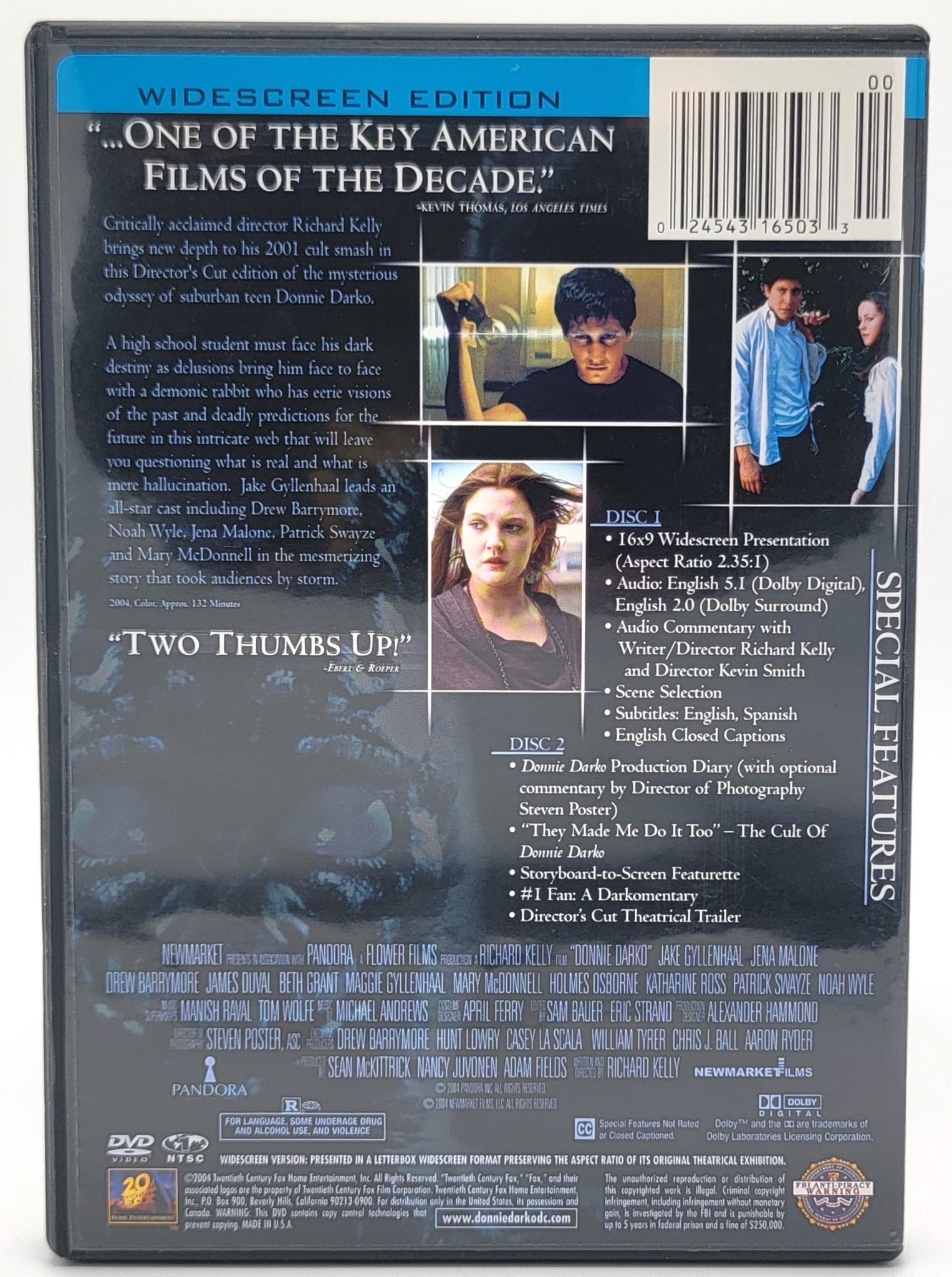 20th Century Fox Home Entertainment - Donnie Darko | DVD | The Director's Cut | Widescreen - DVD - Steady Bunny Shop