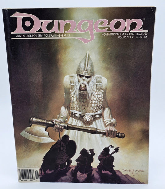 TSR, Inc - Dungeon Magazine | Adventures for TSR Role-Playing Games | Issue #20 - Magazine - Steady Bunny Shop
