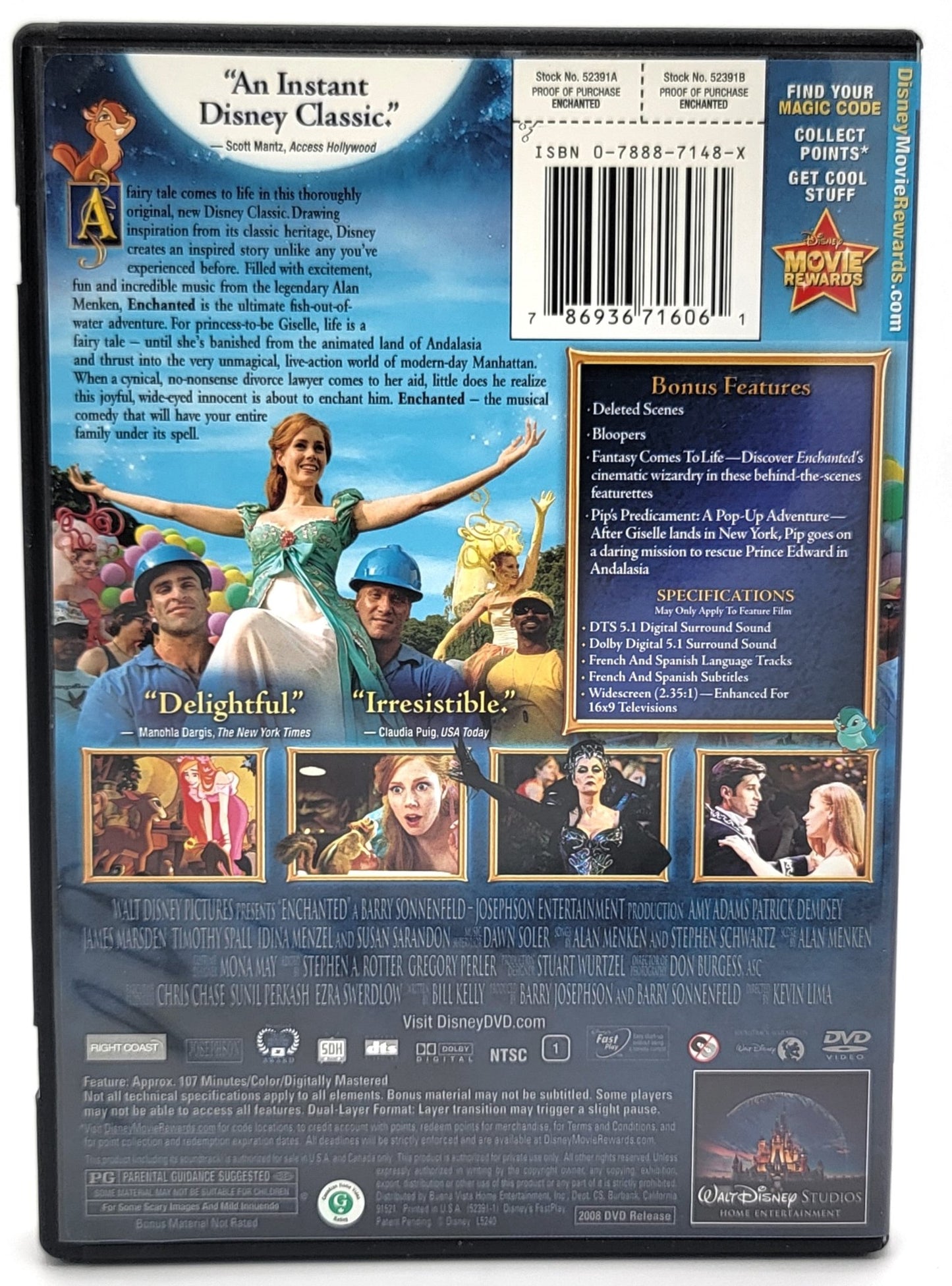 WALT DISNEY PICTURES - Enchanted 2008 | DVD | Widescreen - DVD - Steady Bunny Shop