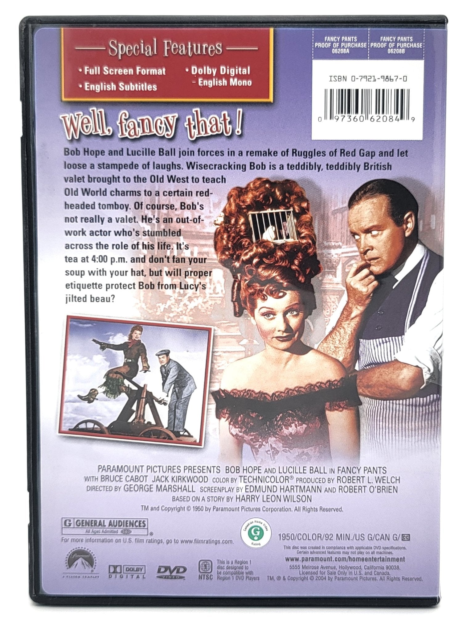 Parmount Pictures - Fancy Pants | DVD | Paramount DVD Collection | Full Screen - DVD - Steady Bunny Shop