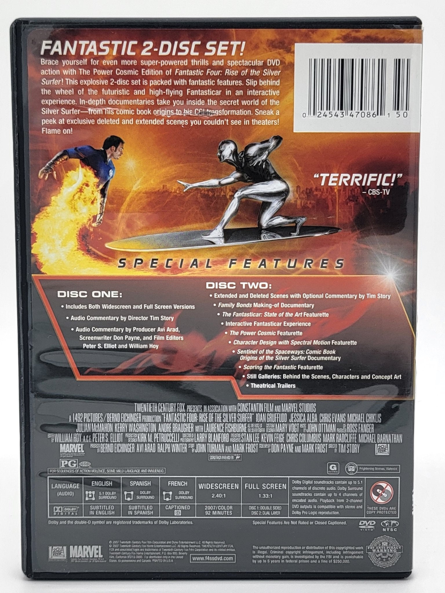 20th Century Fox Home Entertainment - Fantastic 4 Rise of the Silver Surfer | DVD | 2 Disc Set - Widescreen & Fullscreen - DVD - Steady Bunny Shop