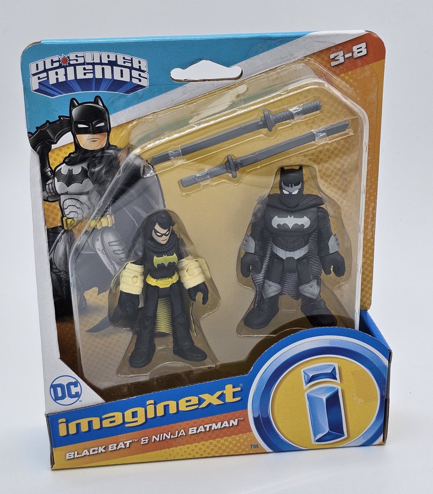 Fisher Price - Fisher Price IMAGINEXT BLACK BAT & NINJA BATMAN DC Super Friends | New - Action Figures - Steady Bunny Shop