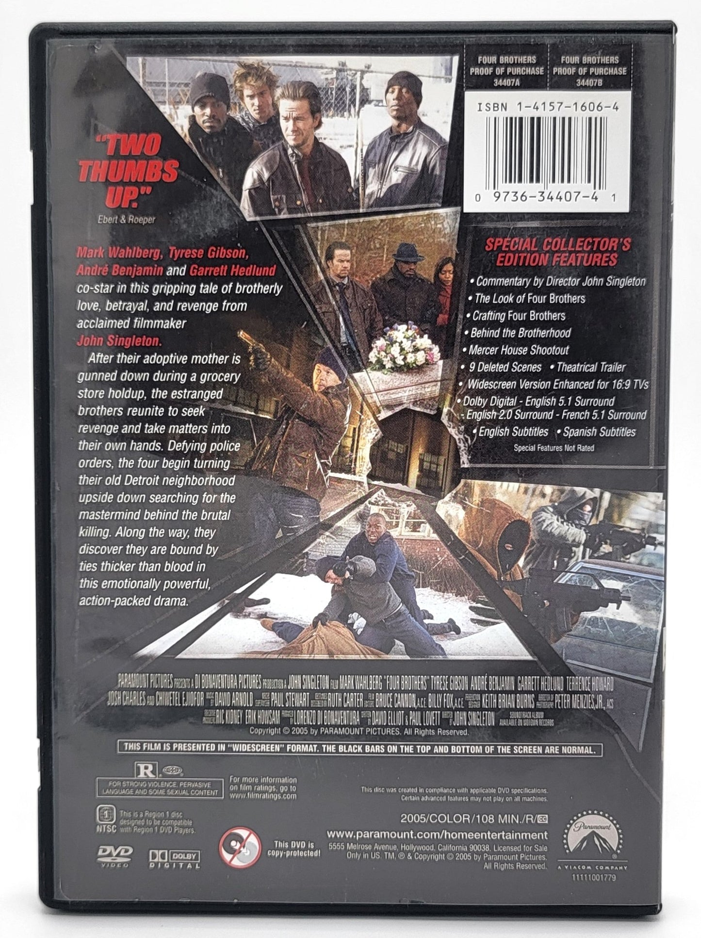 Paramount Home Entertainment - Four Brothers | Special Collector's Edition | DVD | Widescreen - DVD - Steady Bunny Shop