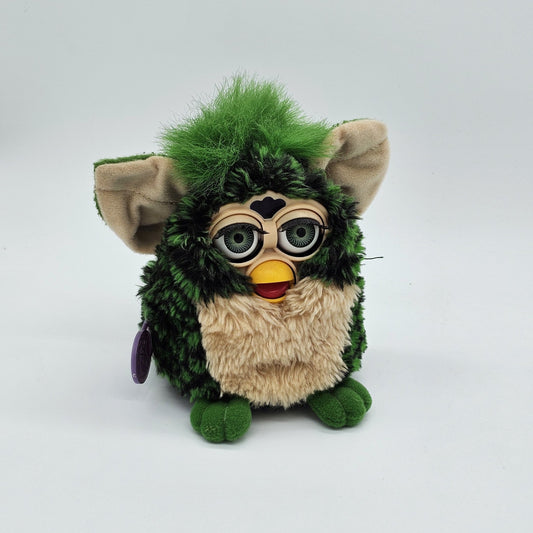 Tiger Electronics, LTD - Furby | Green With Black Stripes | Working - Furby - Steady Bunny Shop