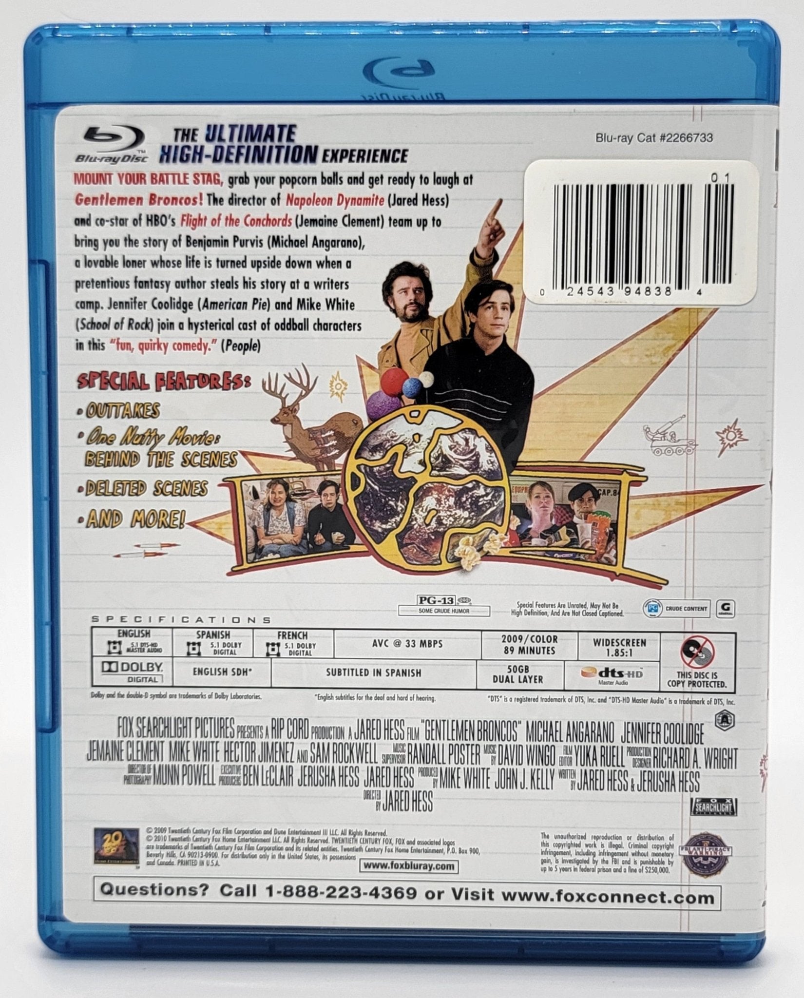 20th Century Fox Home Entertainment - Gentlemen Broncos | Blu Ray | Widescreen - Blu-ray - Steady Bunny Shop