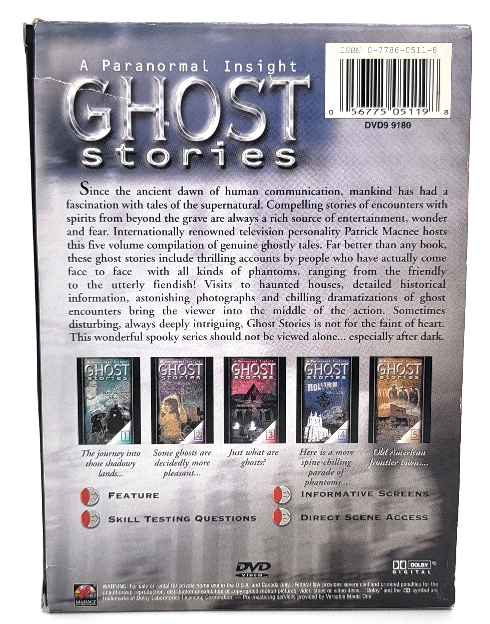 Madacy Entertainement - Ghost Stories - A Paranormal Insight | DVD | 5 Disc Set - DVD - Steady Bunny Shop