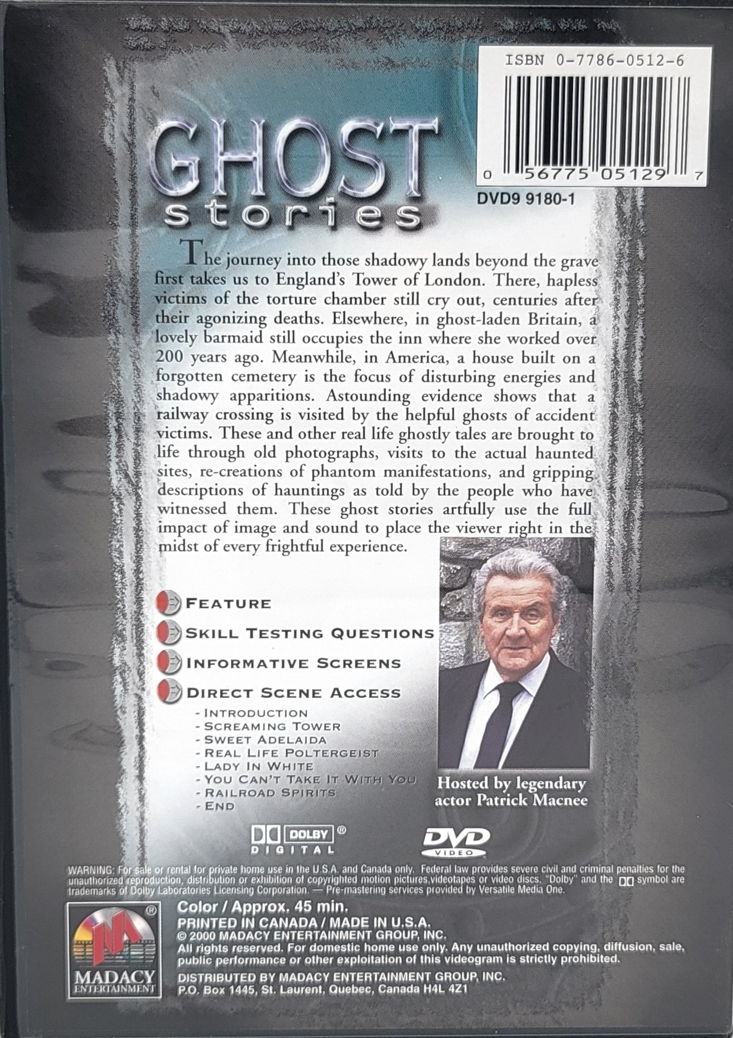 Madacy Entertainement - Ghost Stories - A Paranormal Insight | DVD | 5 Disc Set - DVD - Steady Bunny Shop