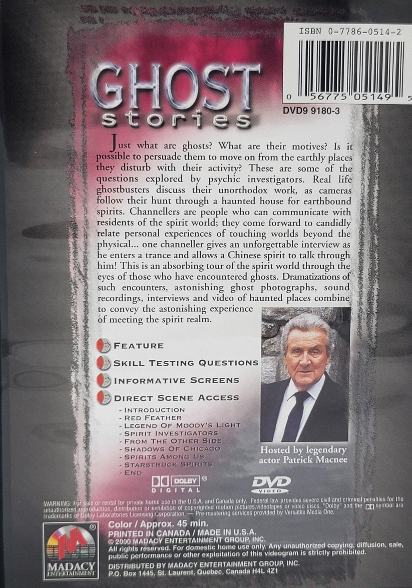 Madacy Entertainement - Ghost Stories - A Paranormal Insight | DVD | 5 Disc Set - DVD - Steady Bunny Shop