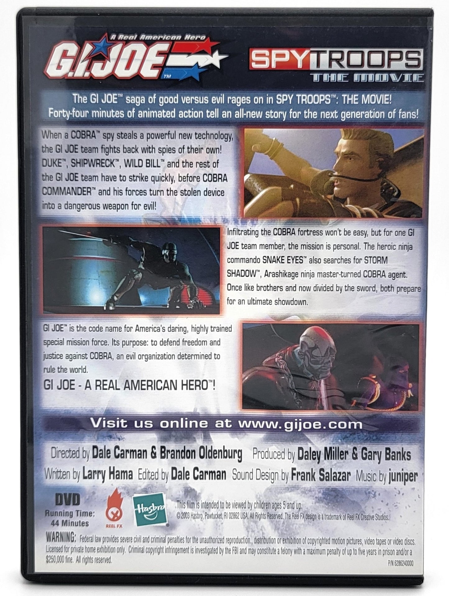 Hasbro - G.I Joe - A real American Hero - Spy Troops The Movie | DVD | - DVD - Steady Bunny Shop