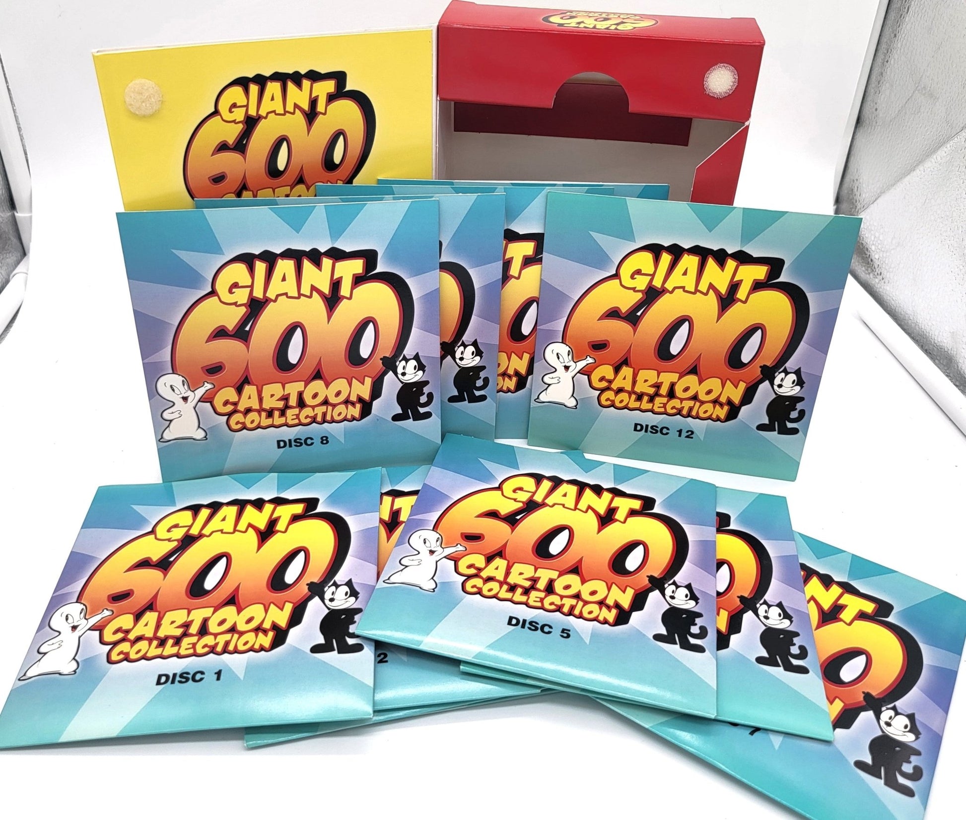 Mill Creek Entertainment - Giant 600 Cartoon Collection | DVD | Over 60 Hours of Entertainment - 12 Disk Set - DVD - Steady Bunny Shop