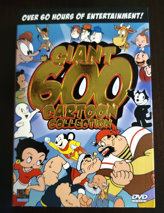Mill Creek Entertainment - Giant 600 Cartoon Collection | DVD | Over 60 Hours of Entertainment - 12 Disk Set - DVD - Steady Bunny Shop