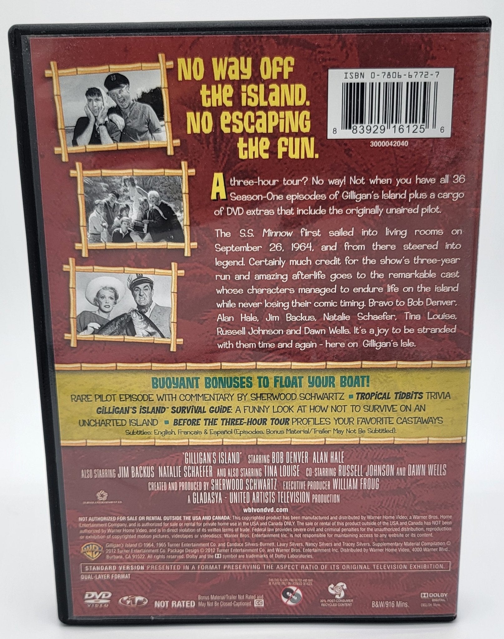 Warner Brothers - Gilligan's Island | DVD | Complete First Season - DVD - Steady Bunny Shop