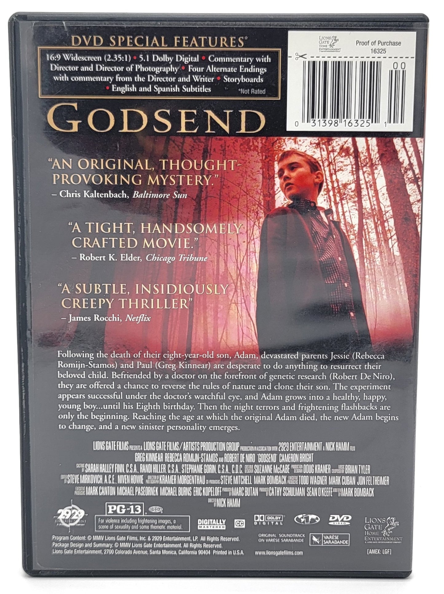 Lionsgate Home Entertainment - Godsend | DVD | Widescreen - DVD - Steady Bunny Shop