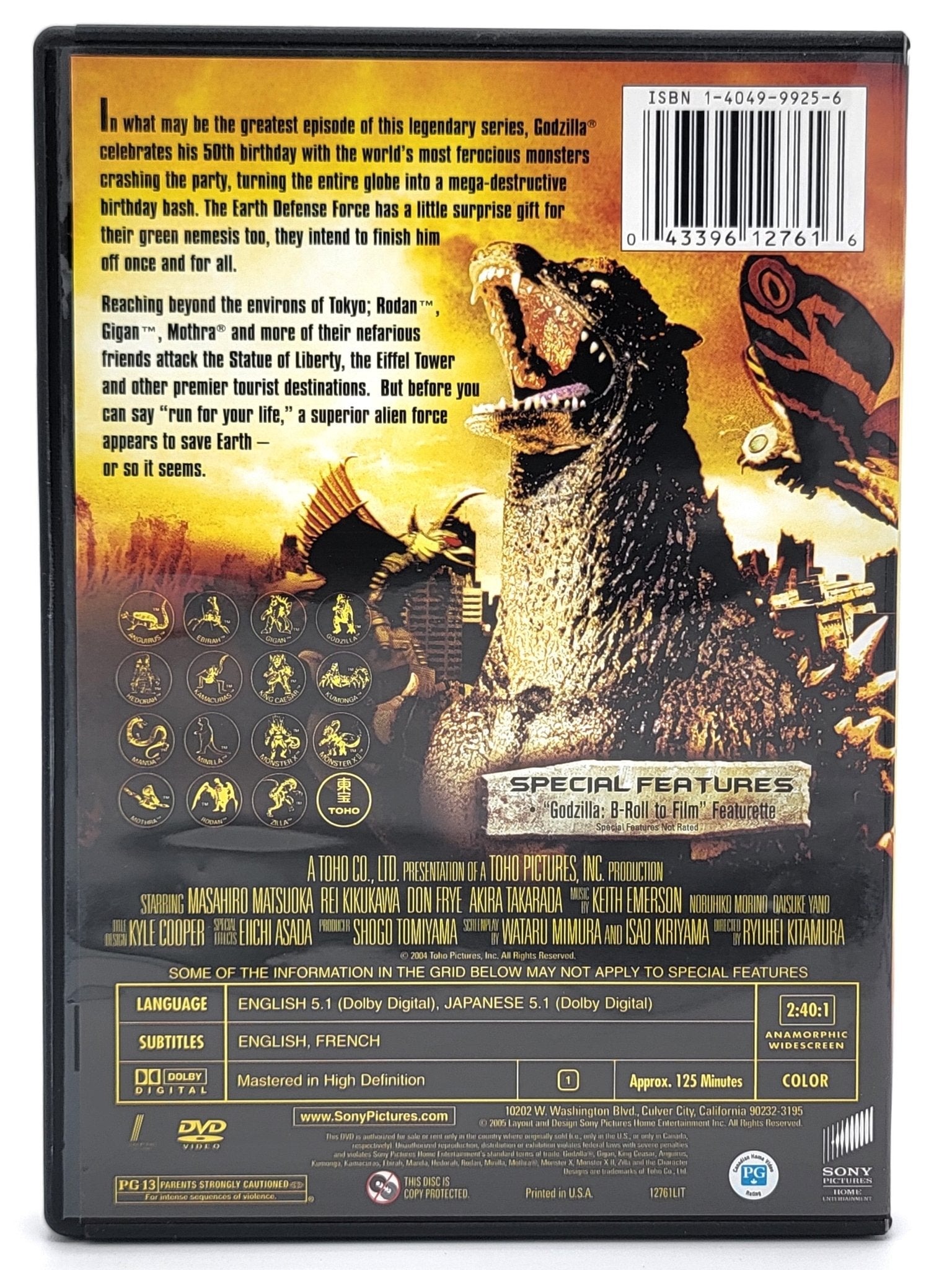 ‎ Sony Pictures Home Entertainment - Godzilla Final Wars 2005 | DVD | 50th Anniversary | Widescreen - DVD - Steady Bunny Shop