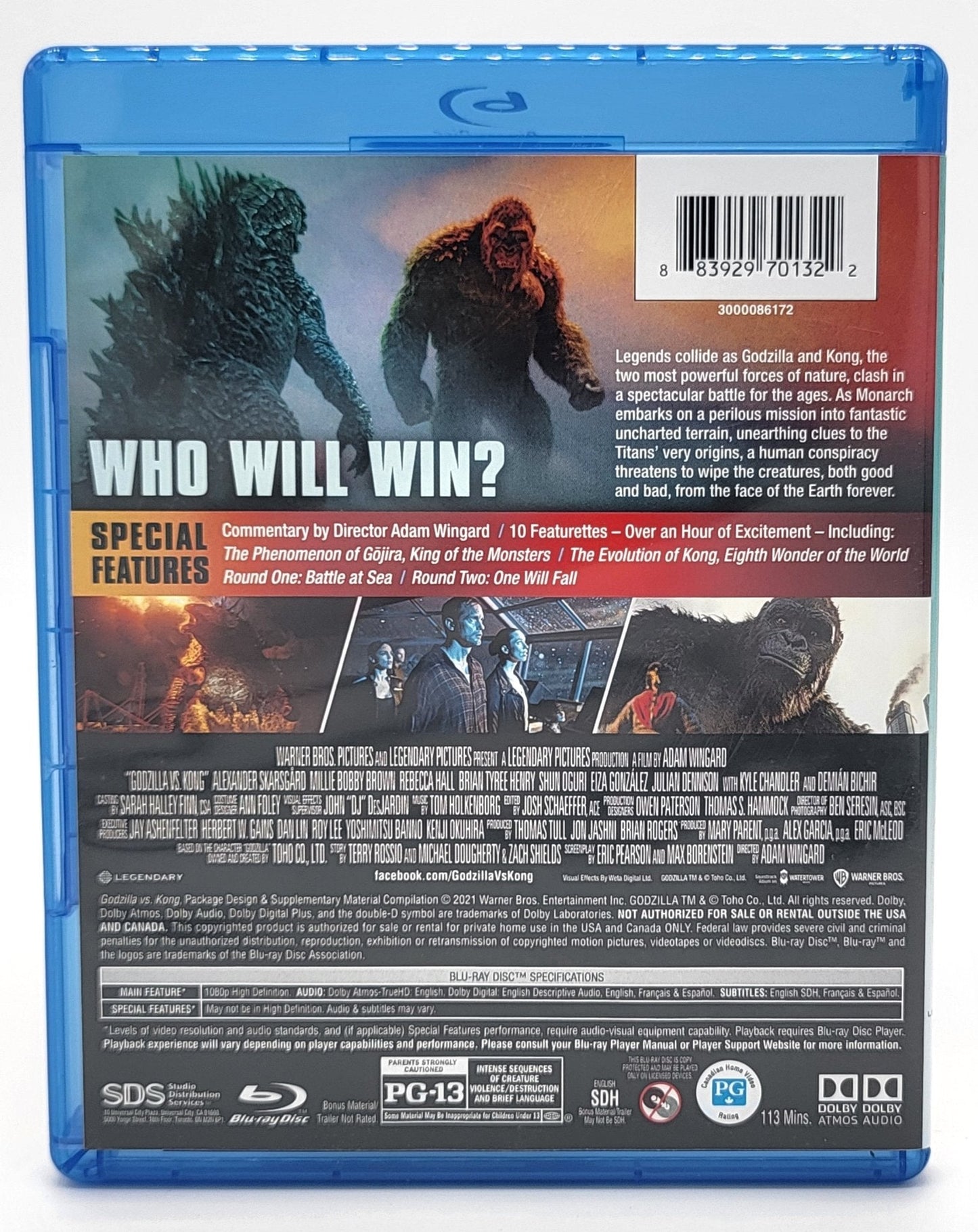 Warner Brothers - Godzilla vs Kong | Blu ray - Blu - ray - Steady Bunny Shop