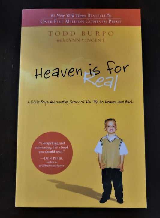 Steady Bunny Shop - Heaven Is for Real - Todd Burpo with Lynn Vincent - Paperback Book - Steady Bunny Shop
