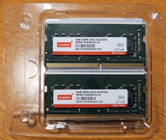 Innodisk - Innodisk | RAM Kit | 8GB | 2x4GB DDR4 2400 SODIMM - Computer RAM - Steady Bunny Shop