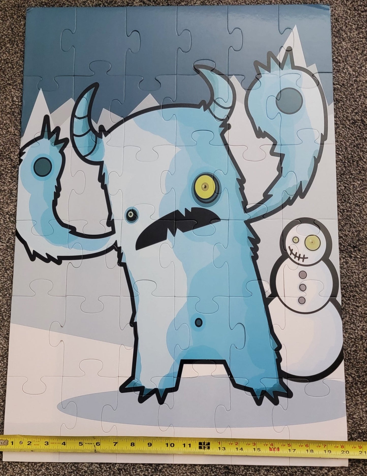 Steady Bunny Shop - Large Puzzle | Snow Monster | 24 Pieces - Jigsaw Puzzle - Steady Bunny Shop