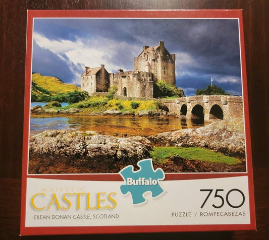 Buffalo Games & Puzzles - Majestic Castle Puzzle | 750 Pieces | Eilean Donan Castle, Scotland - Jigsaw Puzzle - Steady Bunny Shop