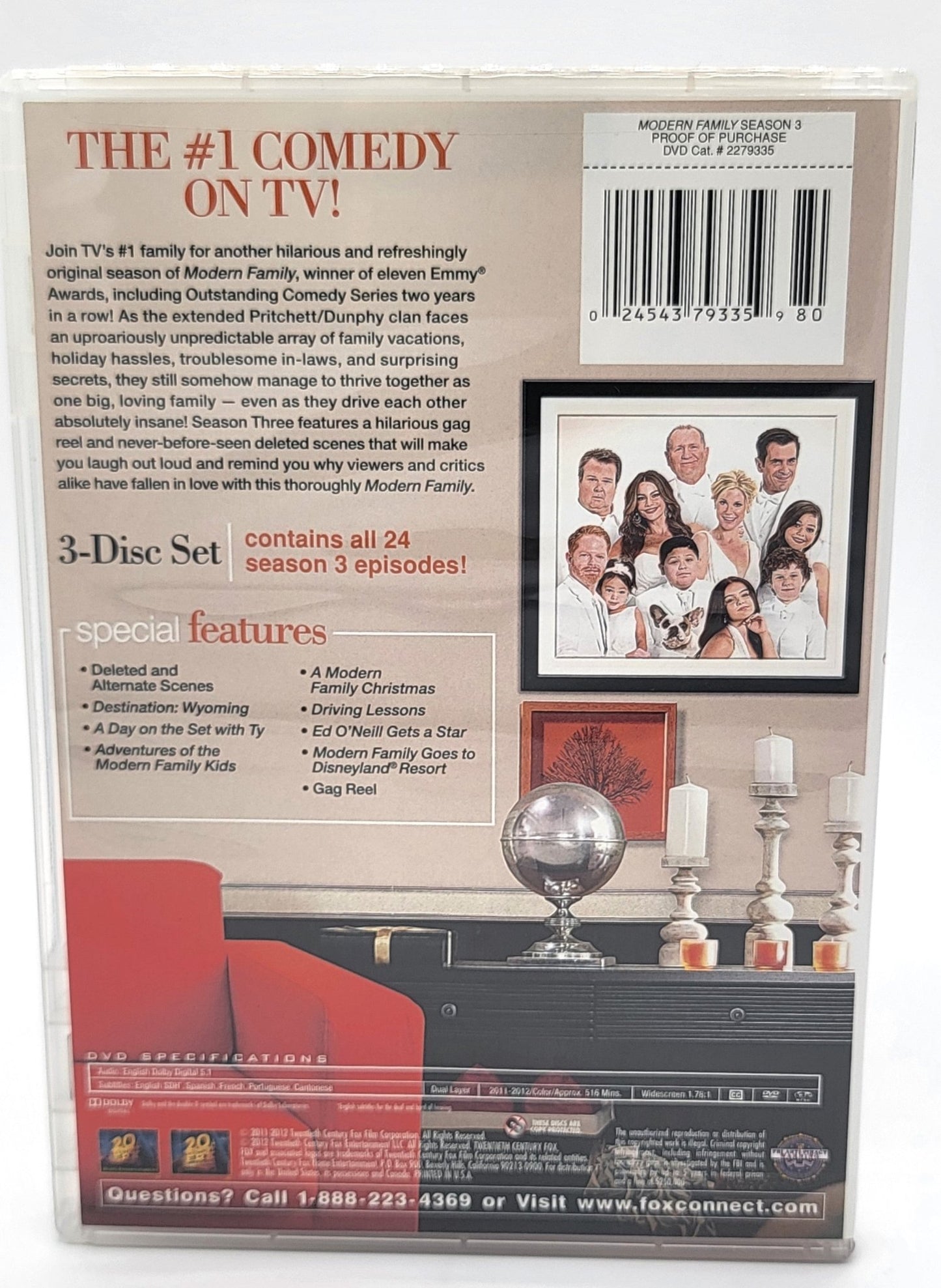 20th Century Fox - Modern Family Season 3 | DVD | Widescreen - Complete 3rd Season - 3 Disc Set - DVD - Steady Bunny Shop