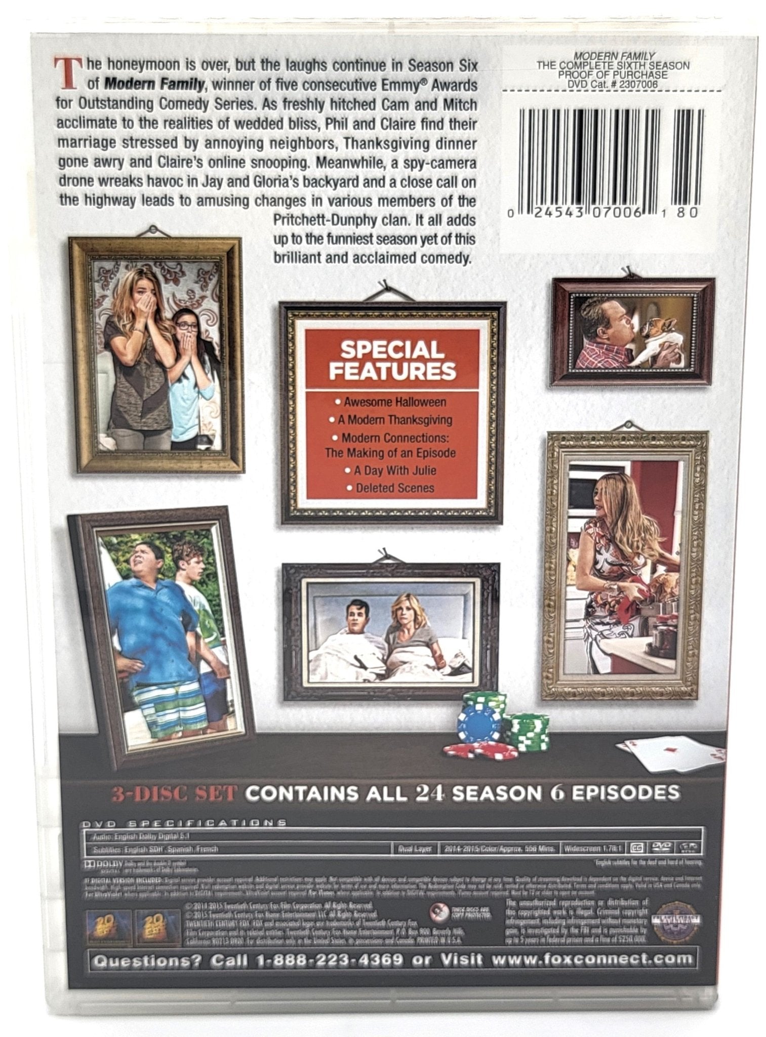 20th Century Fox - Modern Family - Season 6 | DVD | Widescreen - Complete 6 season - 3 Disc set - DVD - Steady Bunny Shop
