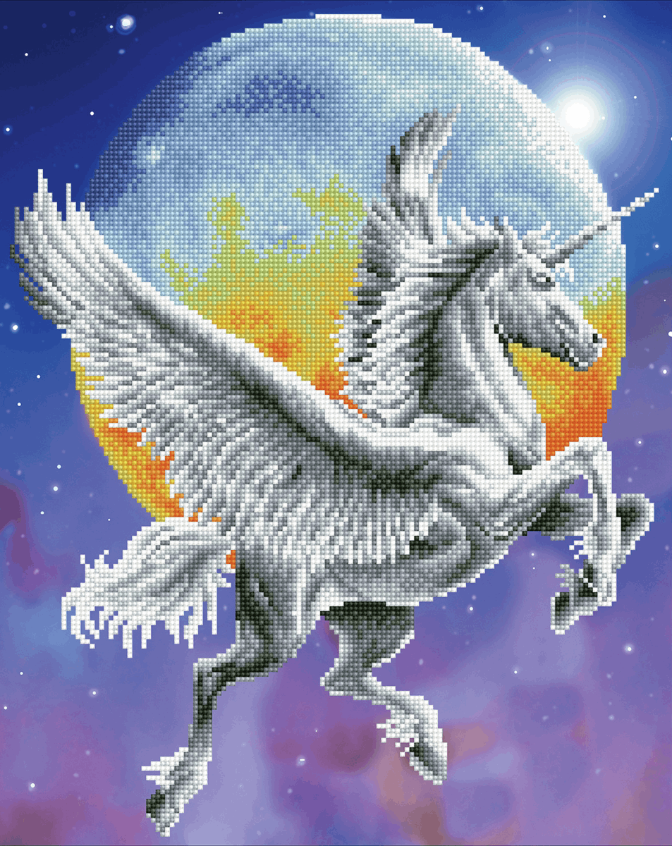 Needleart World - Needleart World | Diamond Dotz | Diamond Painting Kit | Moonlight Flight - Paint By Number - Steady Bunny Shop